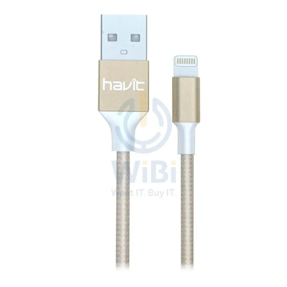 HAVIT HV-CB721X - Lightning USB Cable - Gold Accessories > Cables & Converters > Cables