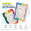 Heavy Duty Shockproof Case with 360° Kickstand For Apple iPad 11 A16 Rainbow Red Accessories > Mobiles & Tablets >