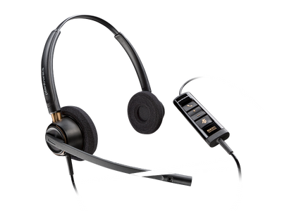 HP HP Poly EncorePro 525 Microsoft Teams Certified Stereo Headset - On-Ear  / USB-A / Black