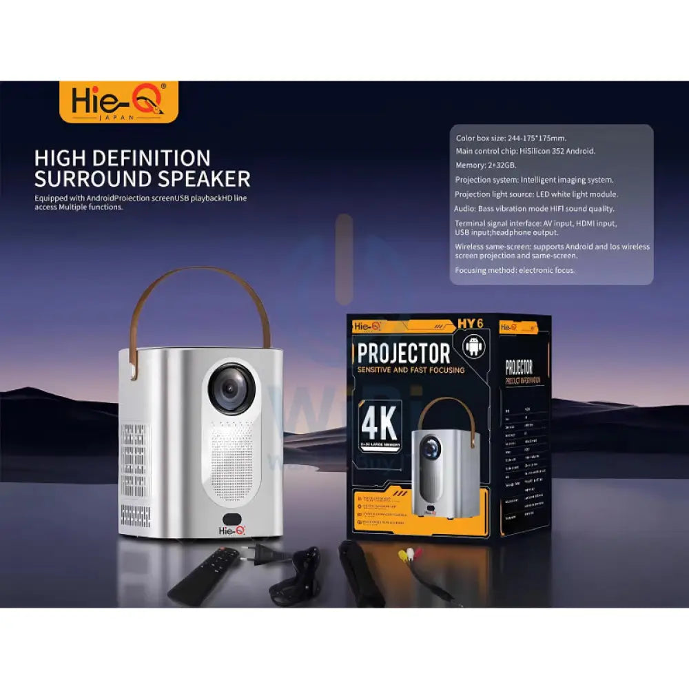 Hie-Q 4K Sensitive & Fast Focusing Projector Monitors & Projectors > Projectors
