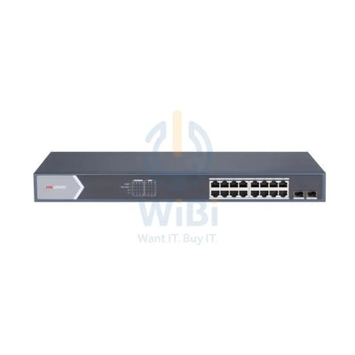 Hikvision 16 Port Gigabit Unmanaged Poe Switch Networking Products > Switches
