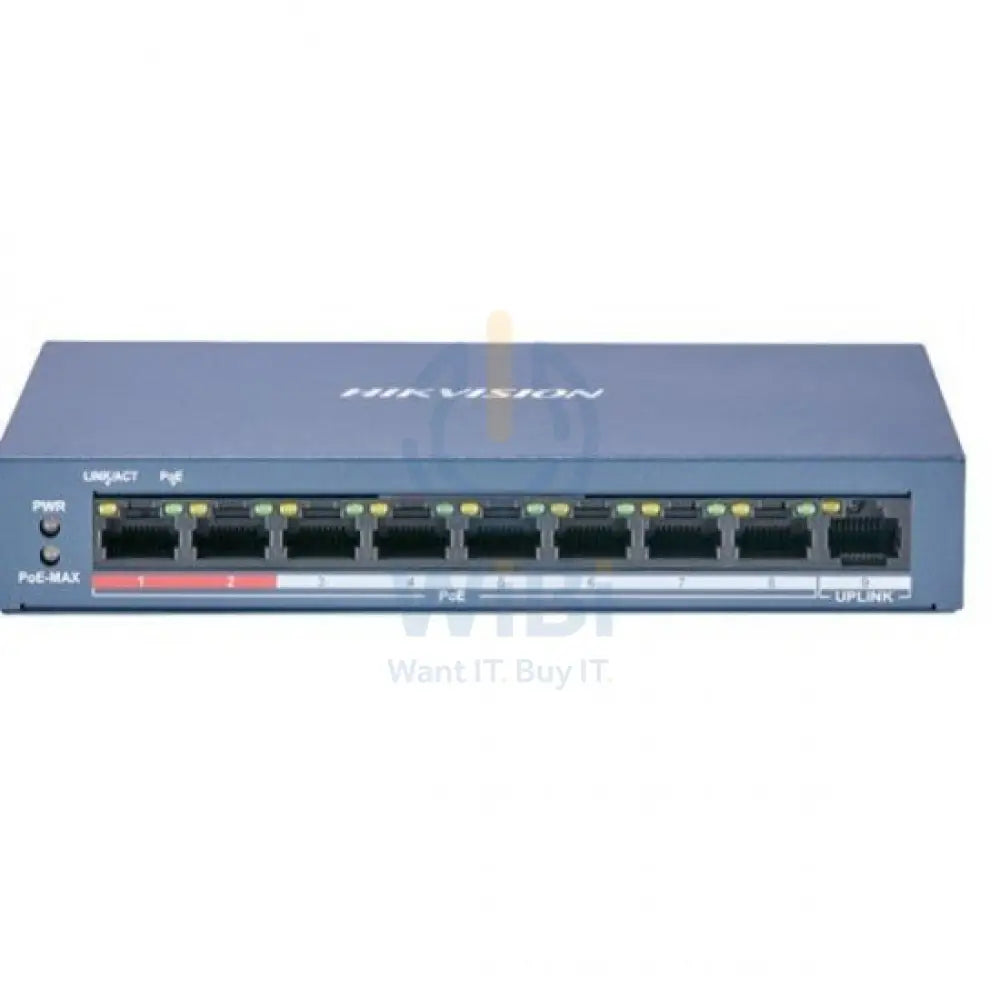 Hikvision 8 Port Fast Ethernet Unmanaged Poe Switch Networking Products > Switches