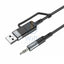 Hoco 2 in 1 Digital Audio Conversion Cable - Type-C / USB / 1 Meter / Black Accessories > Cables & Converters > Cables