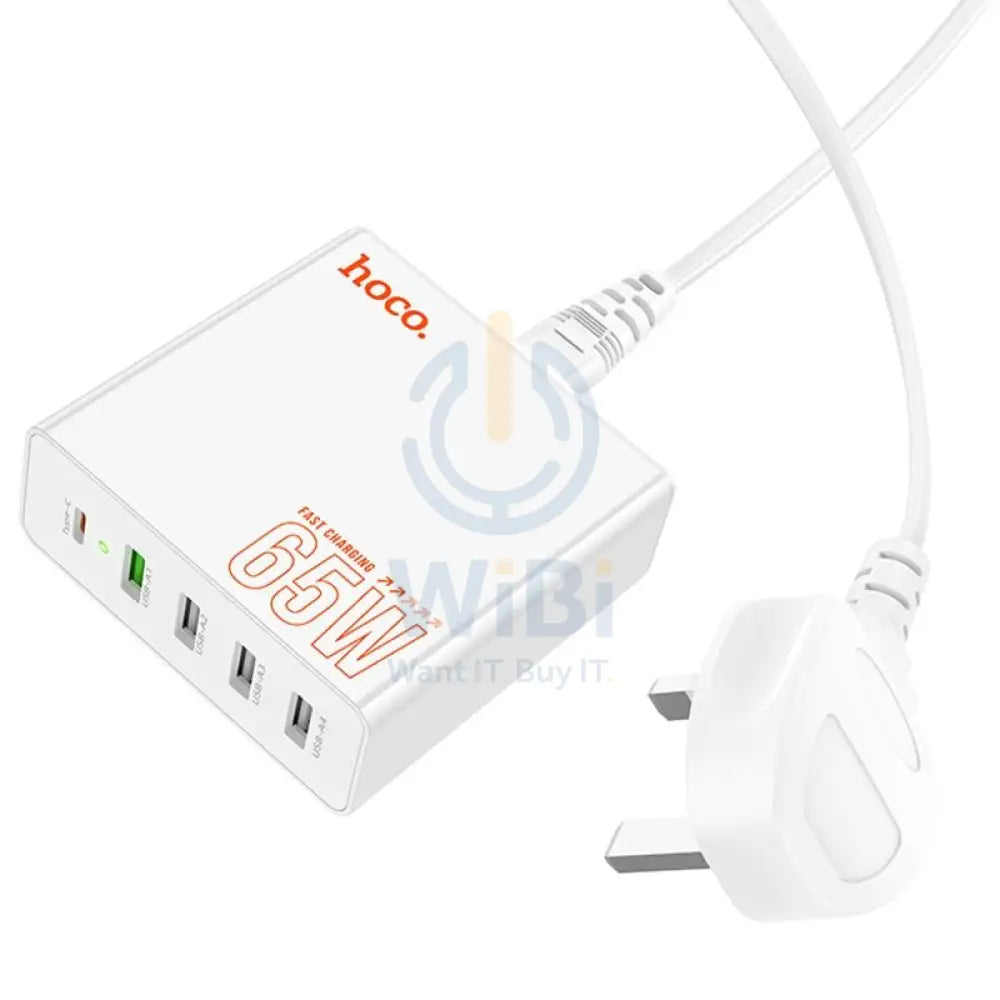 هوكو C114B C114B فيجن PD 65W يو اس بي/ تايب-سي + 4 يو اس بي خمسة منافذ سريع شاحن اكسسوارات > طاقة محولات > عرض > منطقة