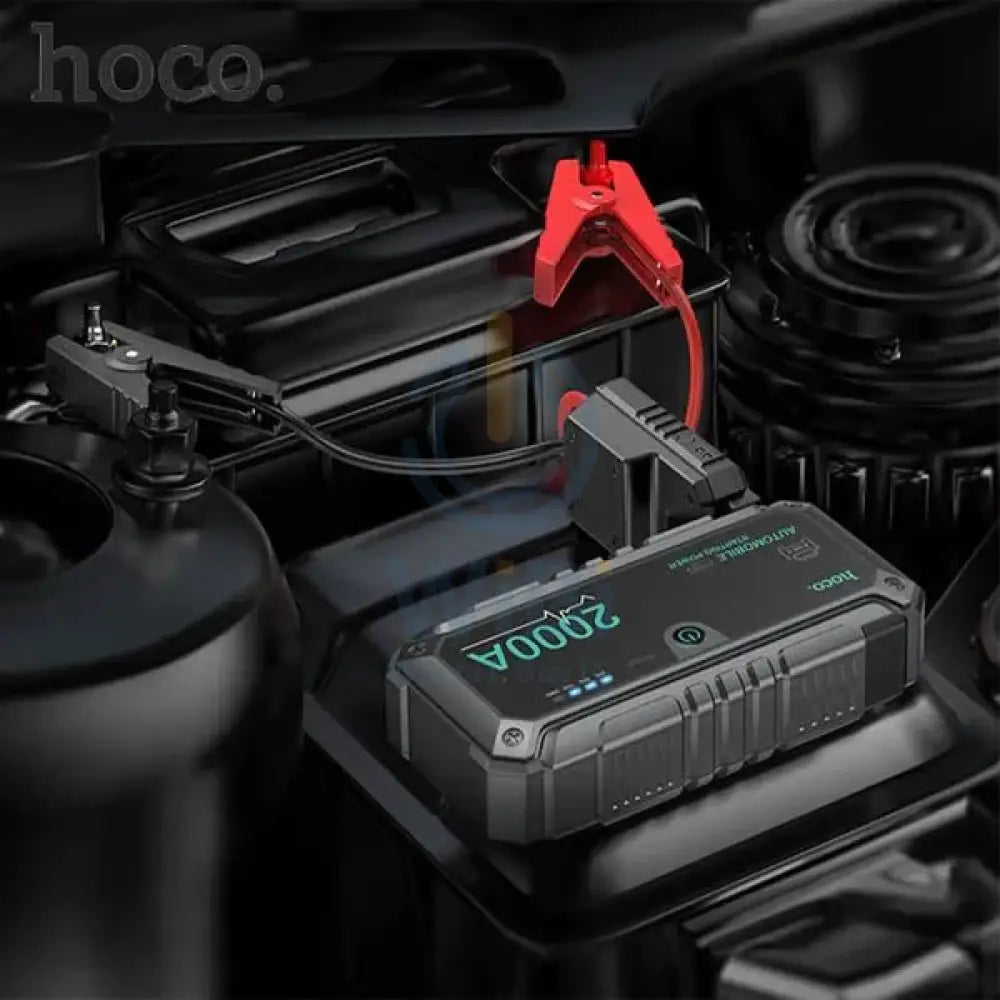 Hoco Car Jump Starter Power Bank pwr01 – Black Accessories > Power Adapters