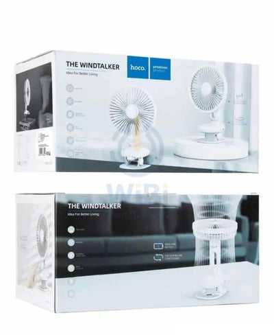 Hoco DF02 Moving Head Desktop Fan With Night Light Accessories > Smart Devices