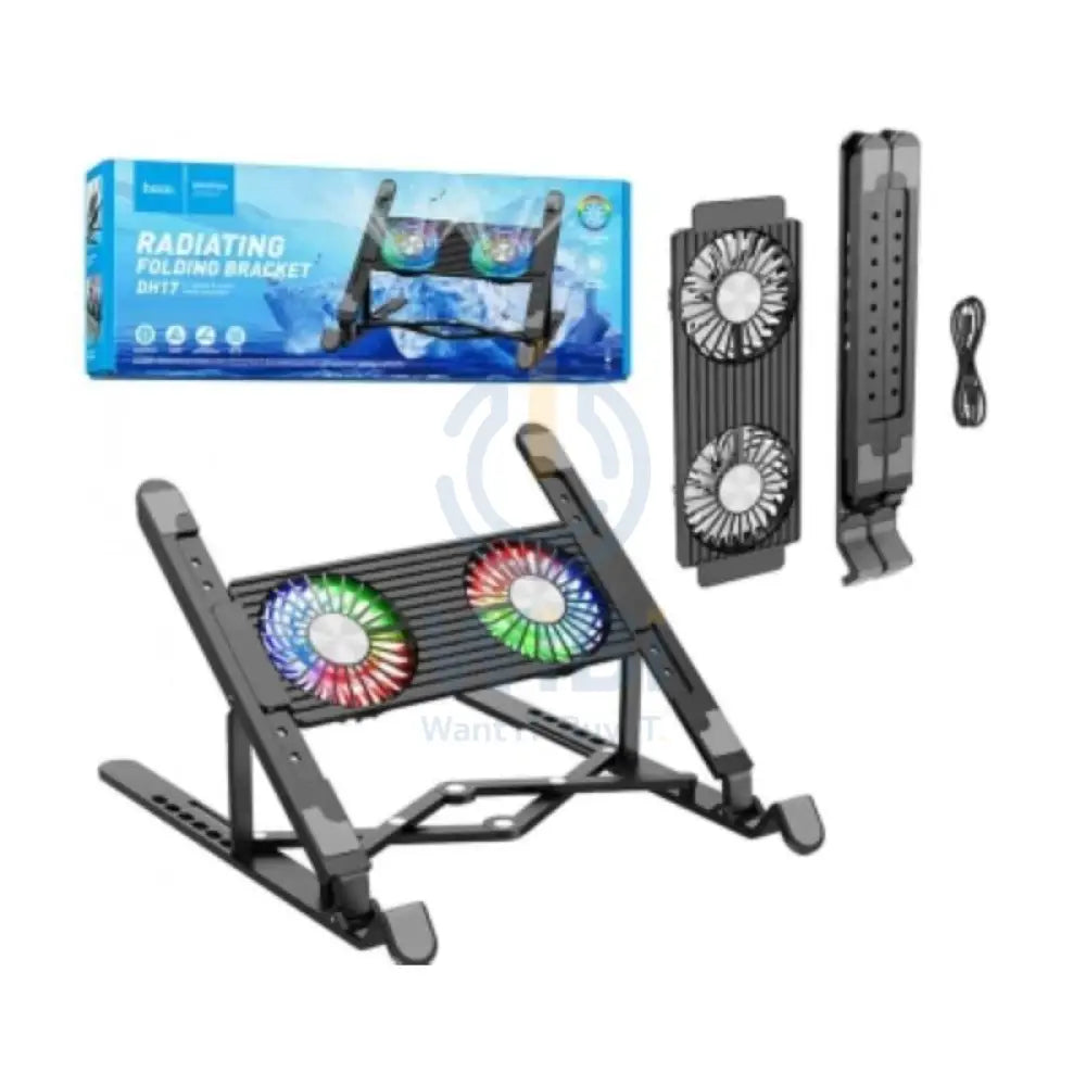 Hoco DH17 Laptop Stand with Cooling Pad - 1.5W / Black Accessories > Other Laptop Accessories