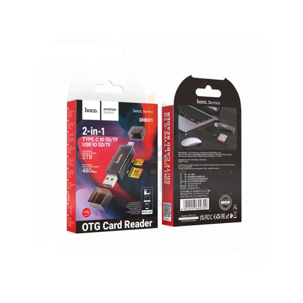 HOCO DHD01 2in1 Type-C to USB 2TB OTG Card Reader Accessories > Mobiles & Tablets > Tablets