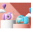 Hoco DV201 Dual Lens Children Camera - Purple Accessories > Smart Devices