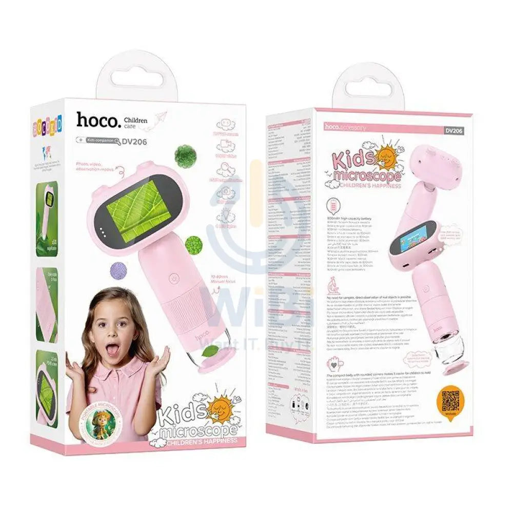 Hoco DV206 Children Microscope - Pink Accessories > Smart Devices
