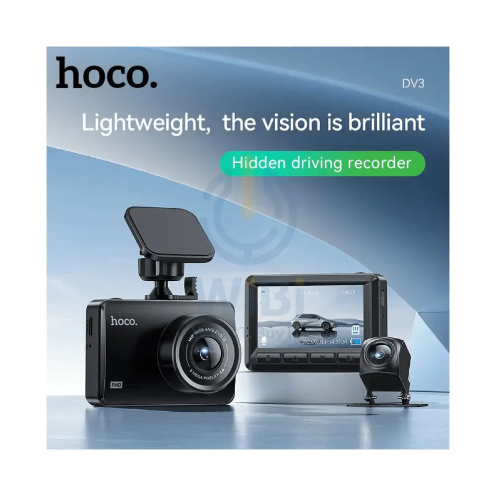 Hoco DV3 Driving Dual Channel Recorder With Display Accessories > Other Accessories
