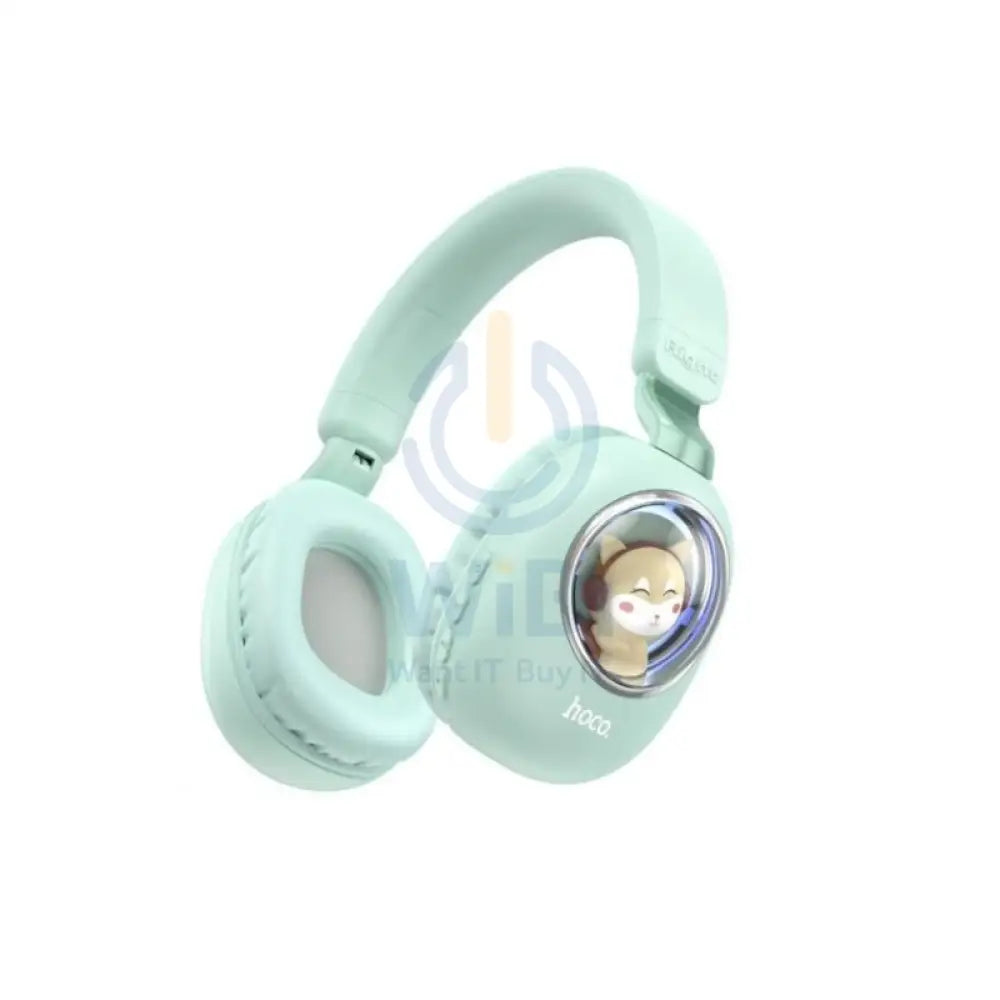 HOCO ESD11 Wireless Headphone With RGB Lights - Mint Green Accessories > Audio > Headphones