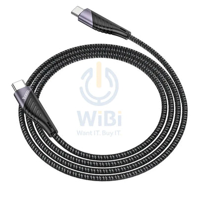 HOCO Freeway PD Charging Data Sync Cable - USB-C To USB-C / 1.2 Meters / Black