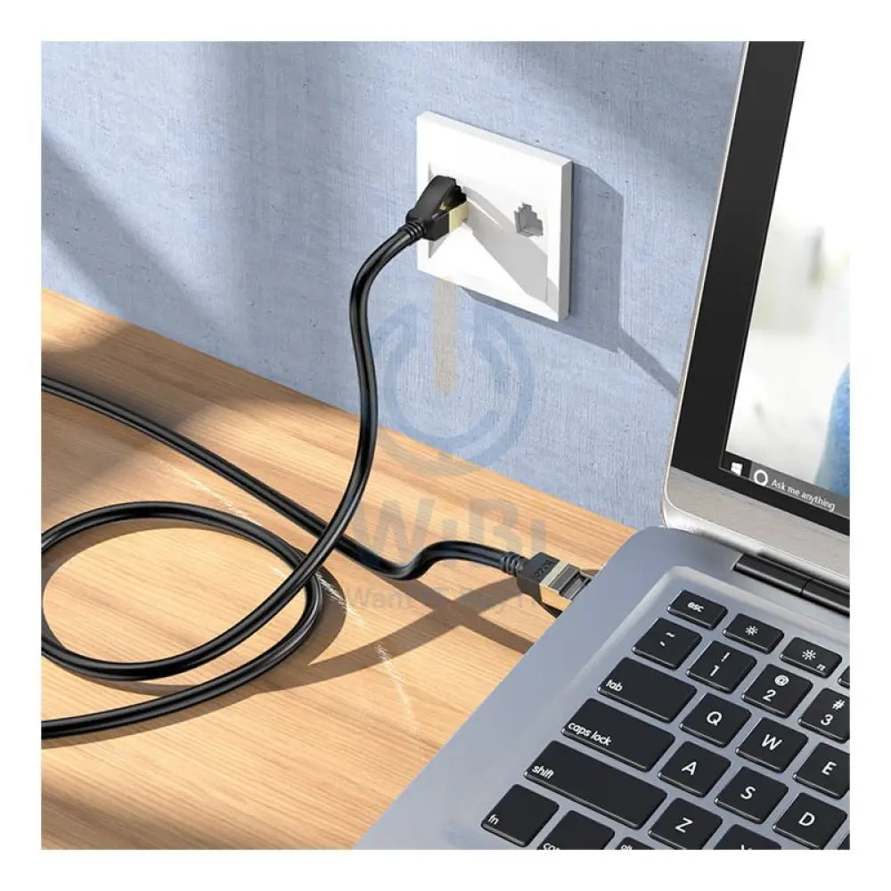 هوكو جيجابت إيثرنت كابل - CAT6 / 5 متر / أسود