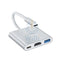 Hoco HB14 Easy-Use Type-C Adapter - Type-C To USB 3.0 + Hdmi + PD - White Accessories > Cables & Converters > Cables
