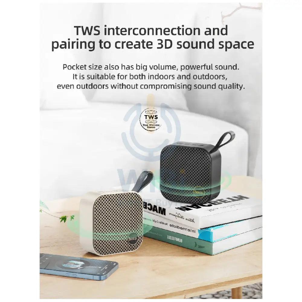 HOCO HC22 Mini Outdoor Portable Wireless Speaker Bluetooth / 5W / Black Accessories > Audio > Speakers
