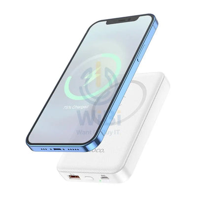 HOCO J88 Magnetic Wireless Charging Power Bank - 10,000mAh / White