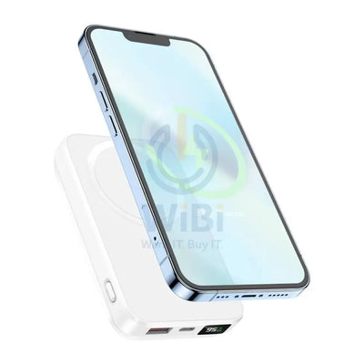 HOCO J88 Magnetic Wireless Charging Power Bank - 10,000mAh / White