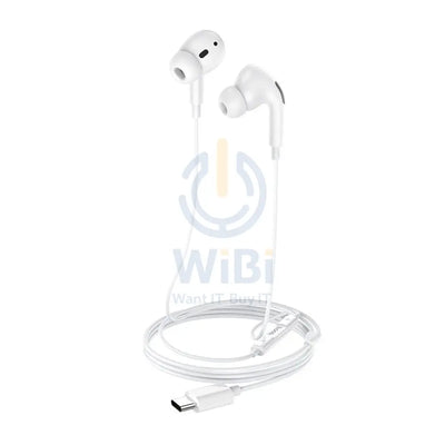 HOCO M1 Pro Wired Earphones - USB-C / 12 mm / White