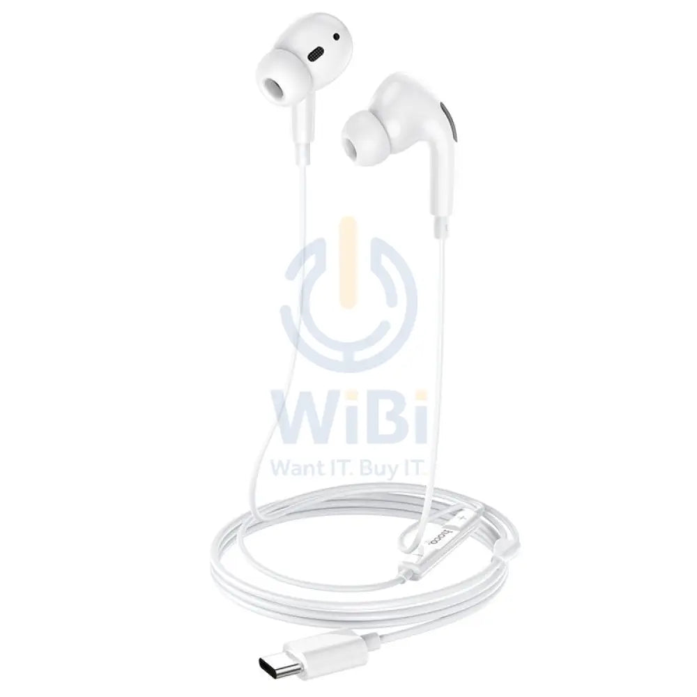 هوكو اكسسوارات الأذن هوكو من النوع C / داخل الأذن / بسلك / أبيض اكسسوارات  الصوت > سماعات الرأس