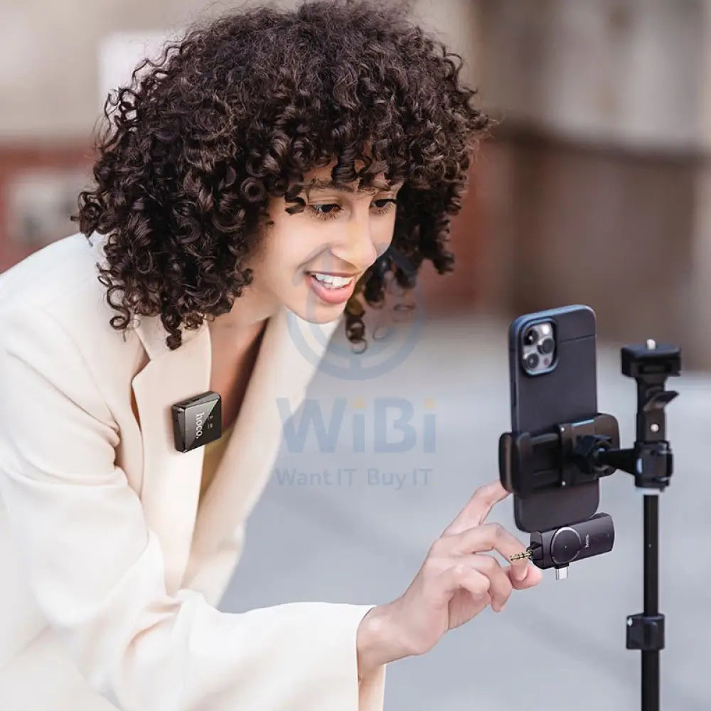 HOCO Microphone S31 Stream wireless with 3-in-1 receiver - Black Accessories > Smart Devices