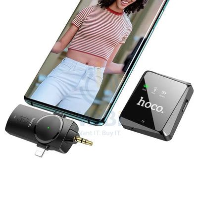 HOCO Microphone S31 Stream wireless with 3-in-1 receiver - Black Accessories > Smart Devices