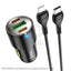 HOCO NZ6 Car Charger - 45W / USB-C / Lightning / Black Accessories > Mobiles & Tablets > Mobiles > Car Chargers