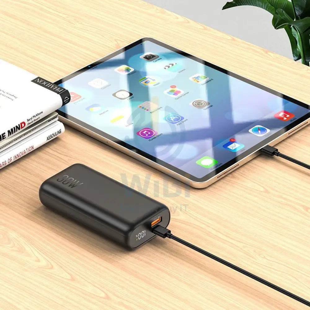 Hoco Power bank Q5 Aegis 30W 10000mAh – Black Accessories > Power Bank