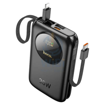 Hoco Q19 Lucky Power Bank with Digital Display and Cable - 30W / 10000mAh / Black Accessories > Power Bank