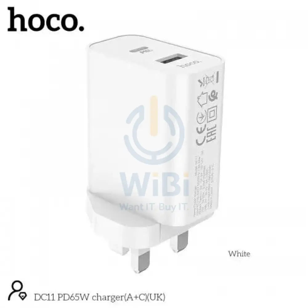Hoco Super Fast Charger - Type C / 65W / White Accessories > Power Adapters