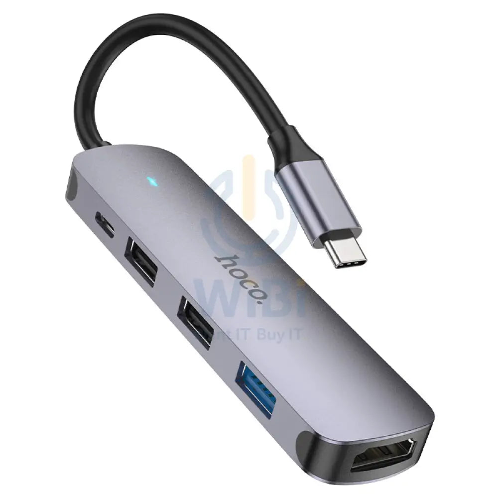 Hoco Type-C Hub HB HDTV + USB 3.0 + USB 2.0 * 2 + PD (HB27) Accessories > USB Hub