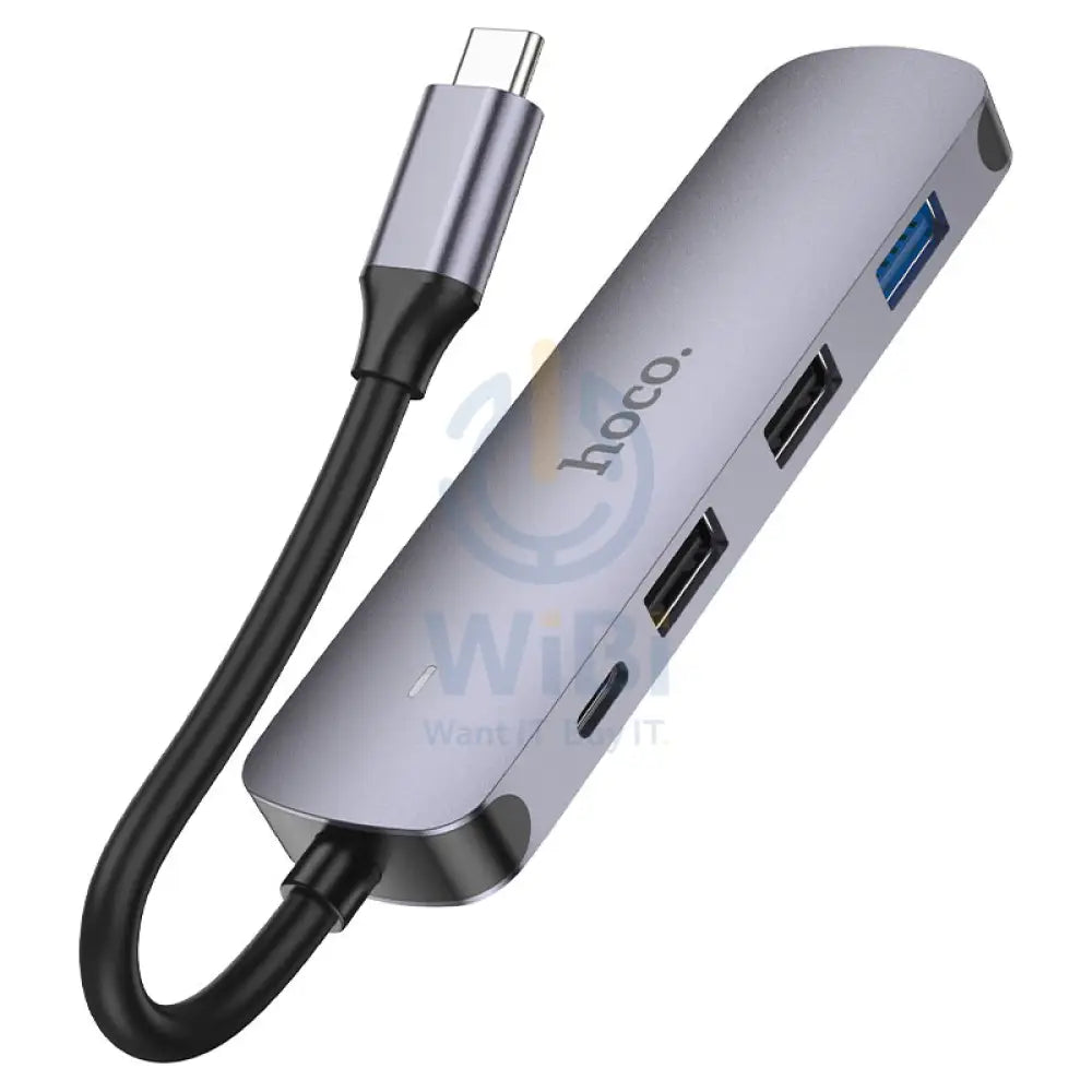 Hoco Type-C Hub HB HDTV + USB 3.0 + USB 2.0 * 2 + PD (HB27) Accessories > USB Hub