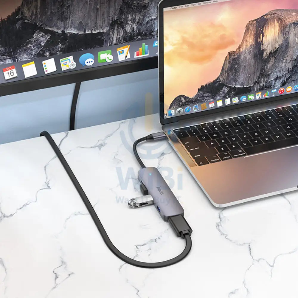 Hoco Type-C Hub HB HDTV + USB 3.0 + USB 2.0 * 2 + PD (HB27) Accessories > USB Hub