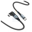 HOCO U100 Orbit Charging Data Sync Cable - USB-C To Lightning / 1.2 Meters / Black