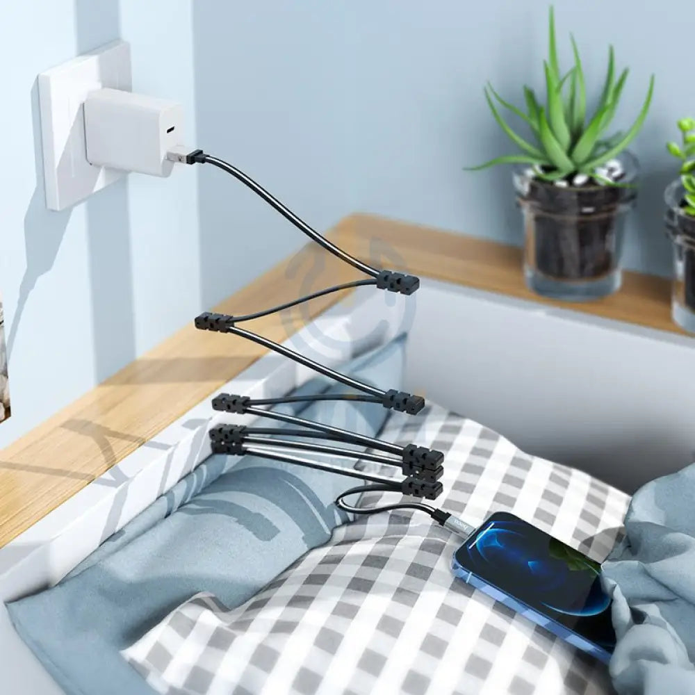Hoco U103 Magnetic USB to Lightning 1 Meter - Black Accessories > Cables & Converters > Cables