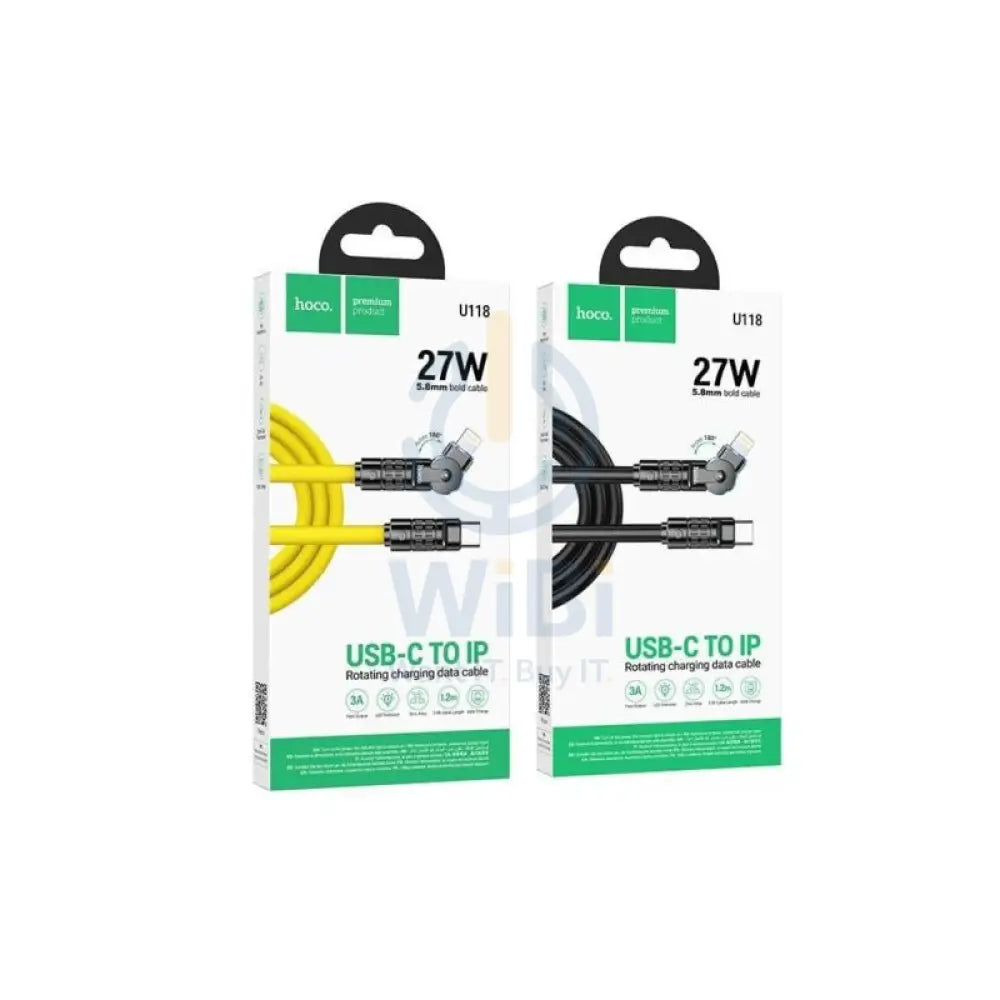 HOCO U118 27W Type-C to Lightning Cable Fast Charging - Assorted Accessories > Cables & Converters > Cables