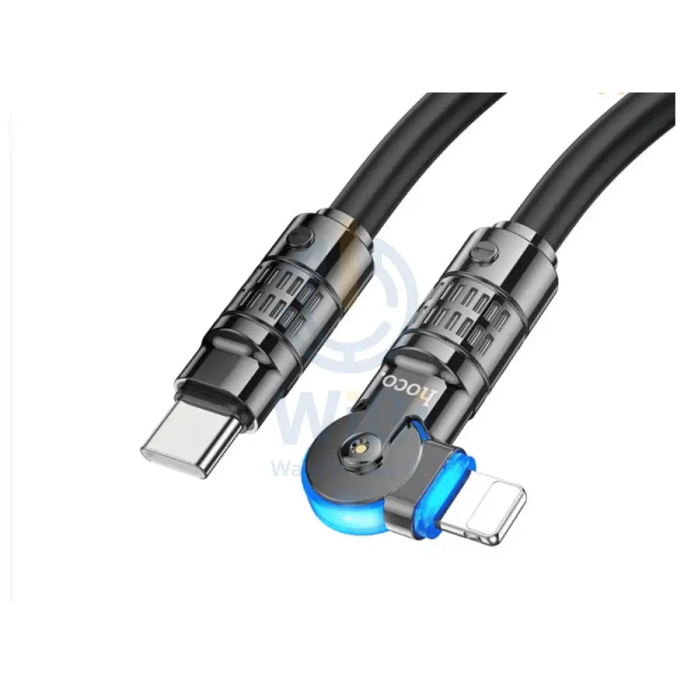 هوكو يو118 سريع شحن بيانات كابل من النوع C / لايتننج / 27 واط / 1.2 متر  أسود اكسسوارات  كبلات  محولات >