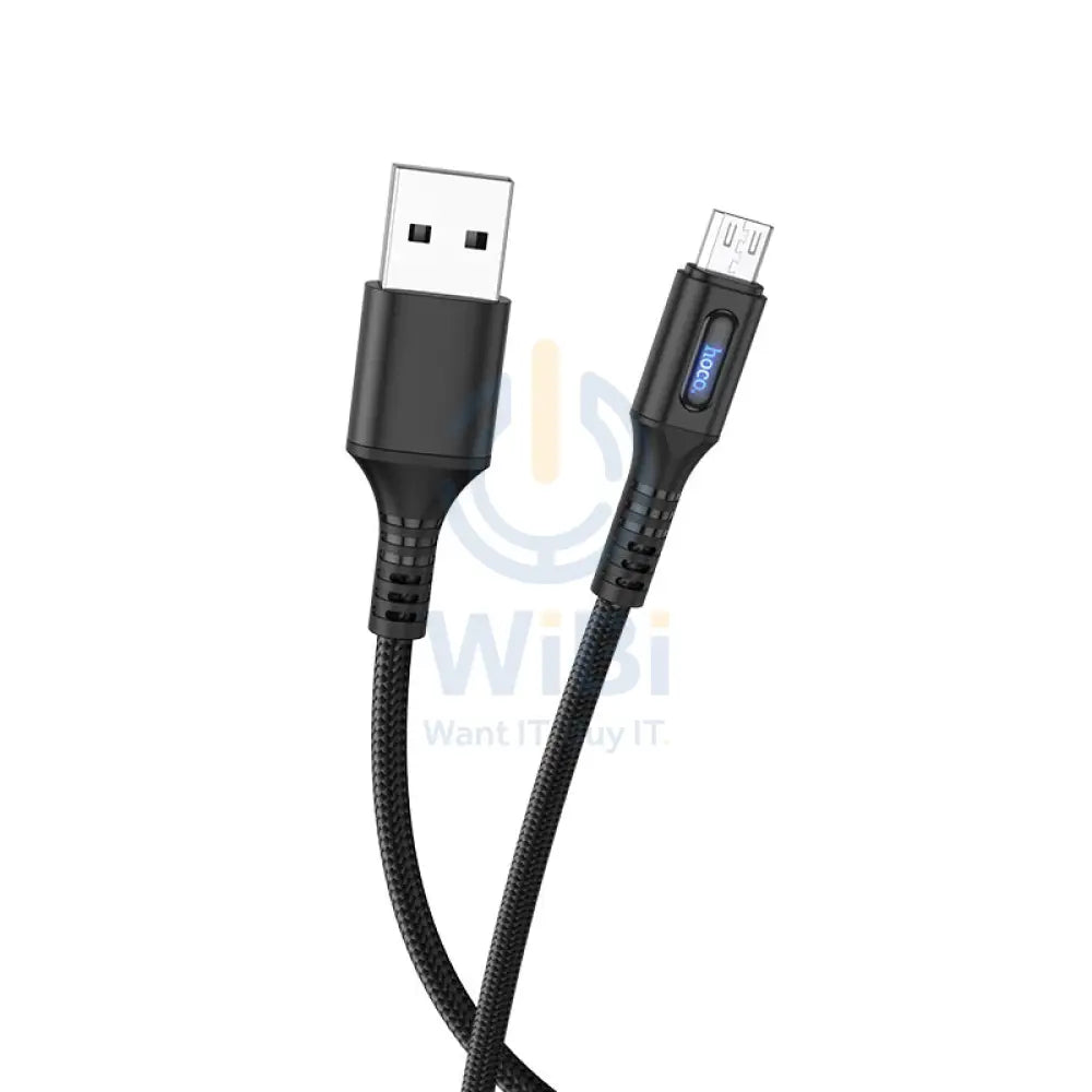 Hoco U79 Intelligent USB to Micro USB 1.2 Meter - Black Accessories > Cables & Converters > Cables