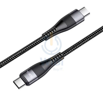 Hoco U99 Vortex Type-C to Type-C 2 Meter - Black Accessories > Cables & Converters > Cables