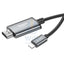 HOCO UA27 HD On-Screen Cable - 2 Meters / Lightning / HDMI / Metal Grey Accessories > Cables & Converters > Cables