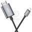 HOCO UA27 HD On-Screen Cable - 2 Meters / Lightning / HDMI / Metal Grey Accessories > Cables & Converters > Cables