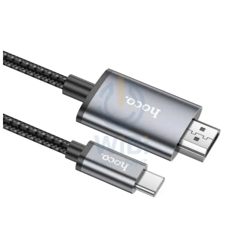 HOCO UA27 HD On-Screen Cable - 2 Meters / Type-C / HDMI / Metal Grey Accessories > Cables & Converters > Cables