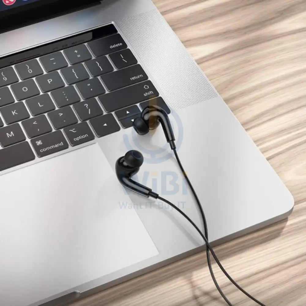 Hoco Wired earphones 3.5mm M1 Pro Original series with mic - Black Accessories > Audio > Headphones