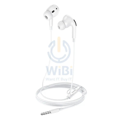 Hoco Wired earphones 3.5mm M1 Pro Original series with mic – White Accessories > Audio > Headphones