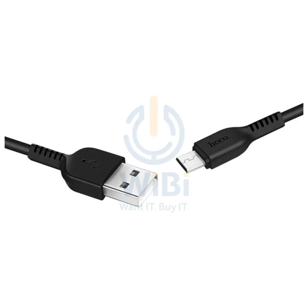 HOCO X20 Flash Charging Data Sync Cable - Micro USB / 1 Meter / Black