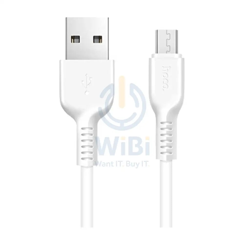 هوكو X20 فلاش شحن بيانات مزامنة كابل مايكرو يو اس بي / 2 متر / أبيض اكسسوارات > كبلات  محولات > كبلات