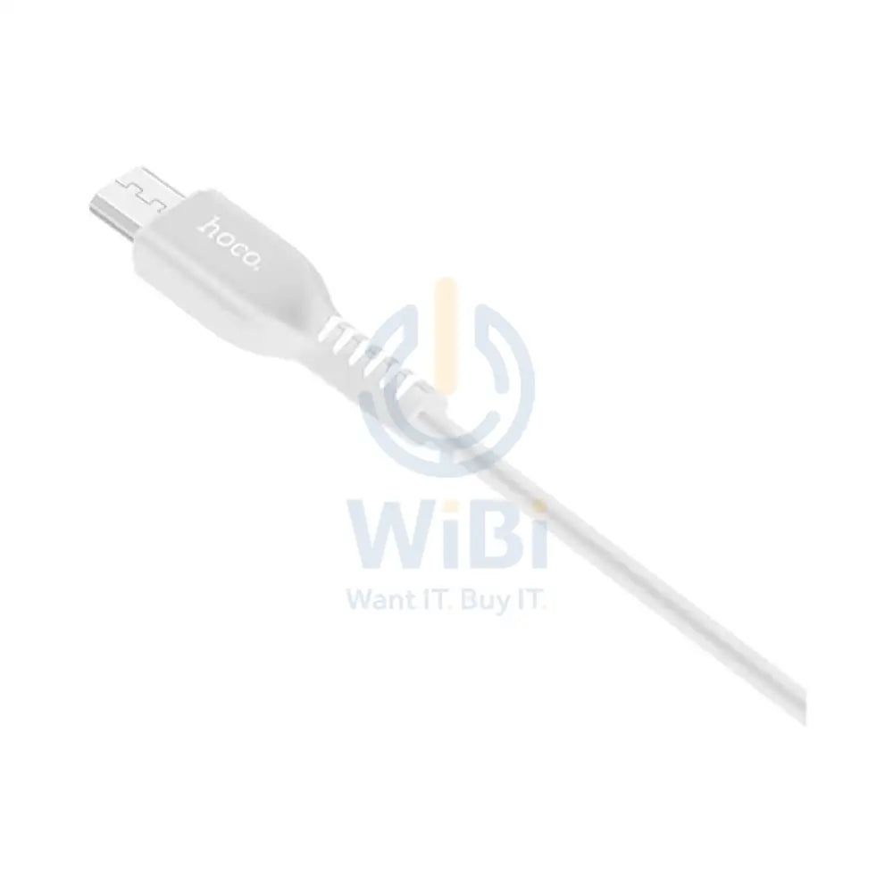 هوكو X20 فلاش شحن بيانات مزامنة كابل مايكرو يو اس بي / 2 متر / أبيض اكسسوارات > كبلات  محولات > كبلات