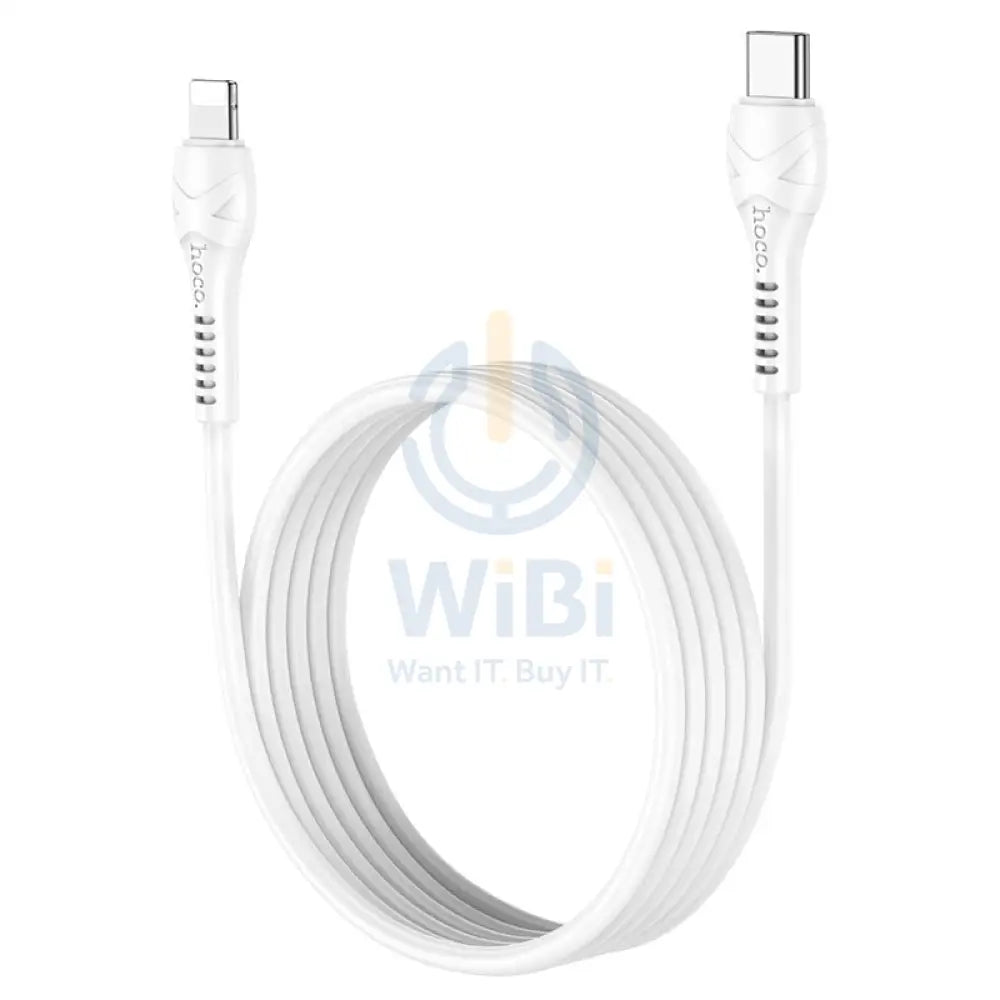 Hoco X55 Trendy Charging Data Sync Cable - Type-C / Lightning / 1 Meter / White Accessories > Cables & Converters >