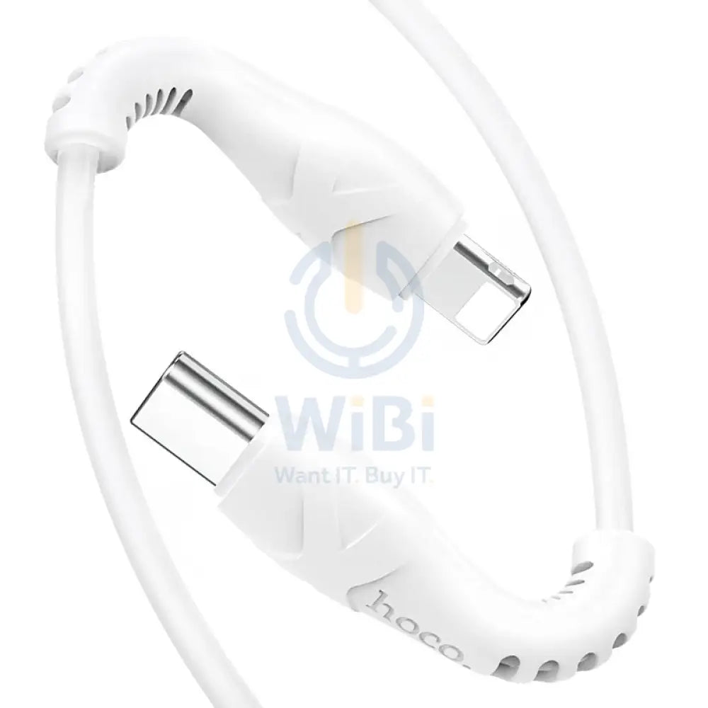 Hoco X55 Trendy Charging Data Sync Cable - Type-C / Lightning / 1 Meter / White Accessories > Cables & Converters >