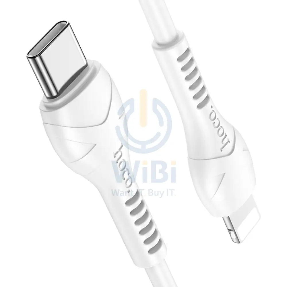 Hoco X55 Trendy Charging Data Sync Cable - Type-C / Lightning / 1 Meter / White Accessories > Cables & Converters >